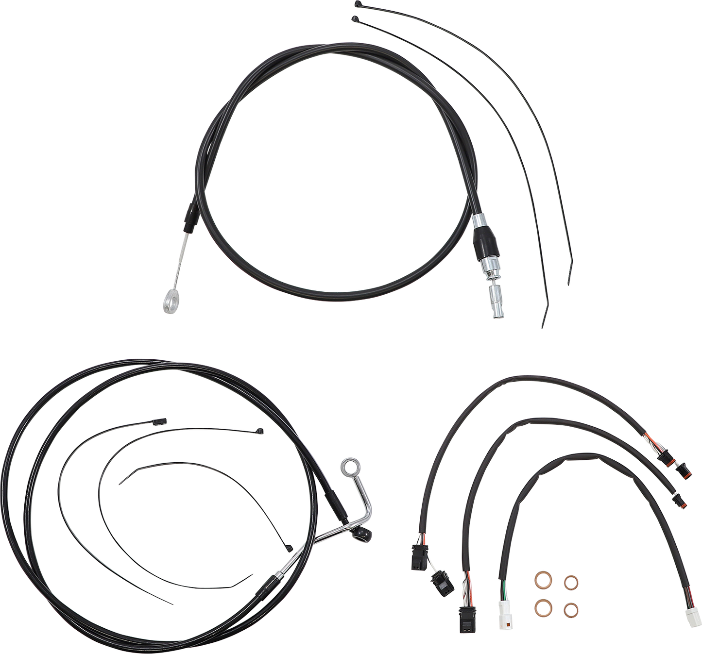 MAGNUM SHIELDING XR Handlebar Installation Kit - 15"-17" Ape Hangers - '21-'23 FLTR - Black 4861142