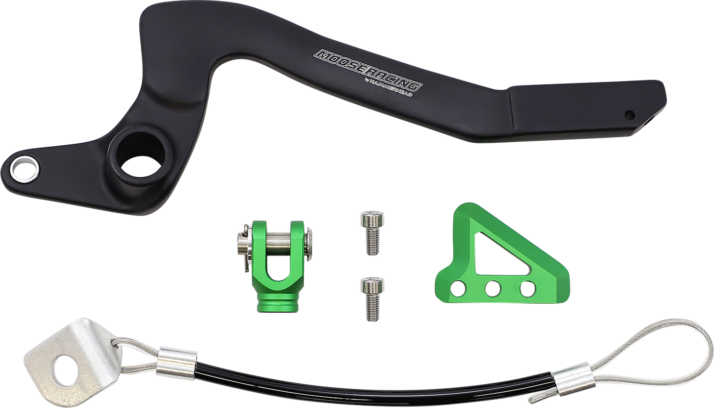 MOOSE OFFROAD Brake Pedal - Green - Kawasaki 82-0344-21-33