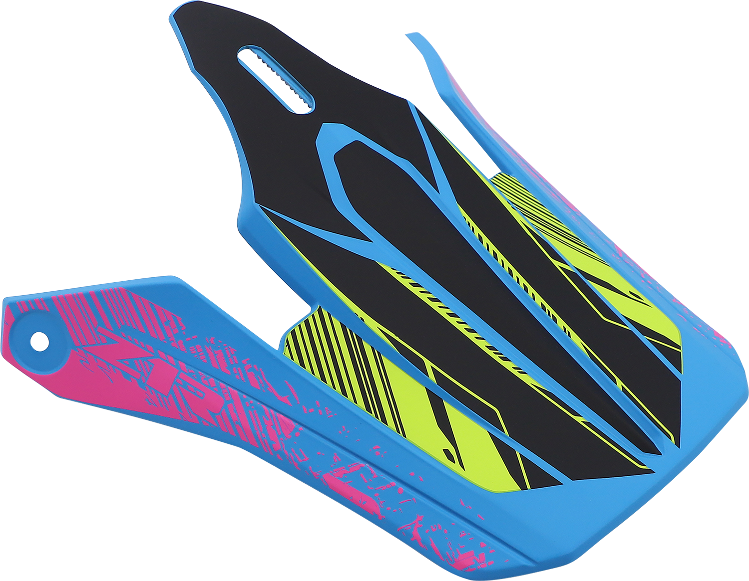 Z1R Youth F.I. Visor Kit - Fractal - Matte Blue/Hi-Viz 0132-1582