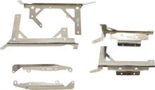 MOOSE OFFROAD Radiator Braces - Silver - Gas Gas/Husqvarna/KTM 11-1023
