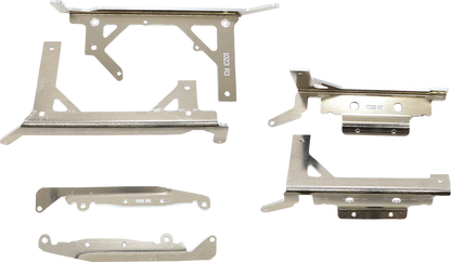MOOSE OFFROAD Radiator Braces - Silver - Gas Gas/Husqvarna/KTM 11-1023