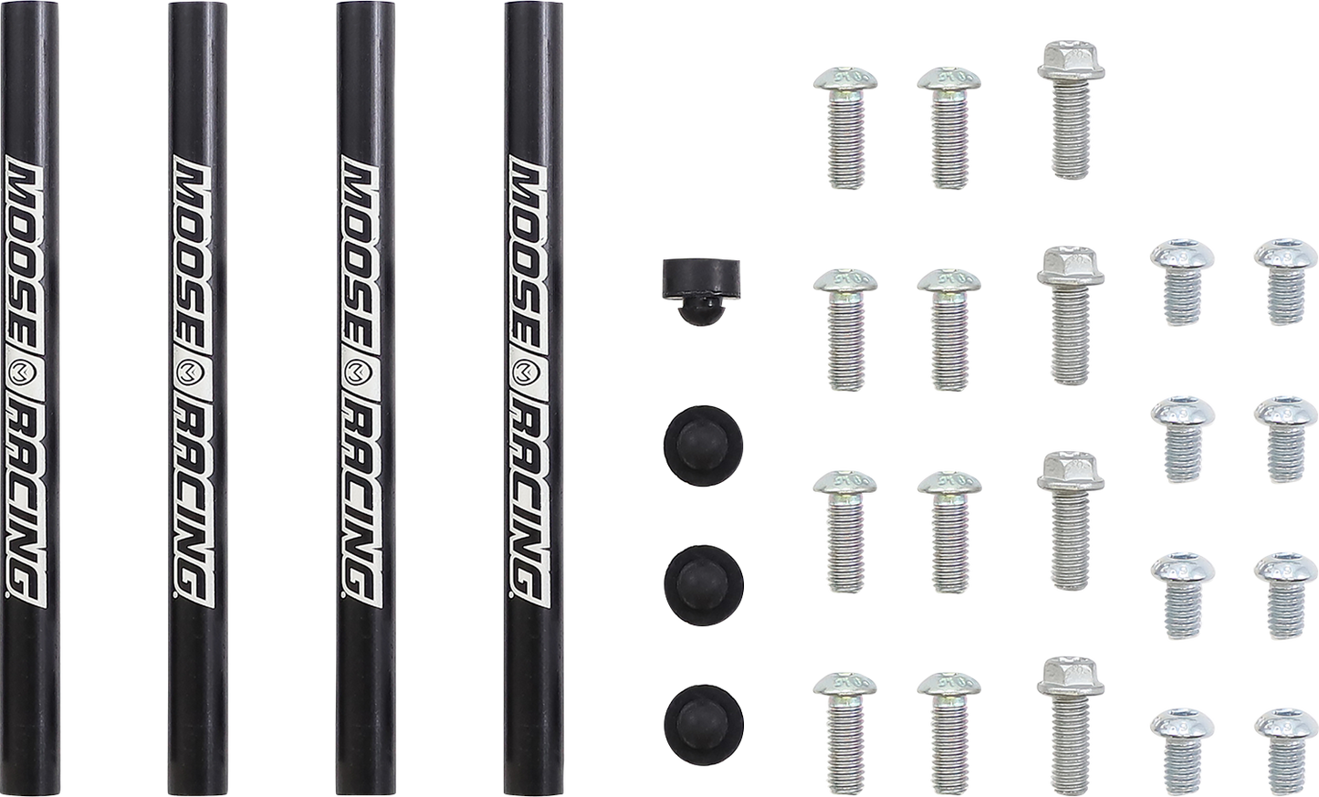 MOOSE OFFROAD Radiator Braces - Silver - Gas Gas/Husqvarna/KTM 11-1023