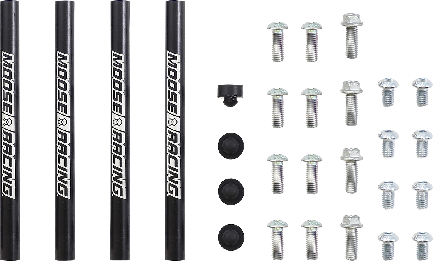 MOOSE OFFROAD Radiator Braces - Silver - Gas Gas/Husqvarna/KTM 11-1023