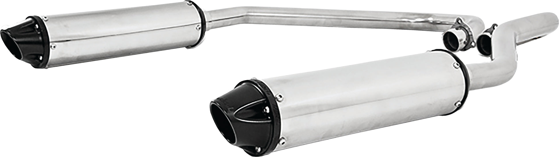 Dual Slip On System W/ Performance Muffler Blk Tip