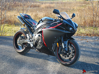 LUIMOTO Raven Edition Rider Seat Cover for the YAMAHA R1 (09-14)