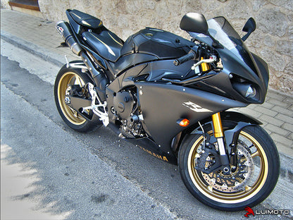 LUIMOTO Raven Edition Passenger Seat Cover for the YAMAHA R1 (09-14)
