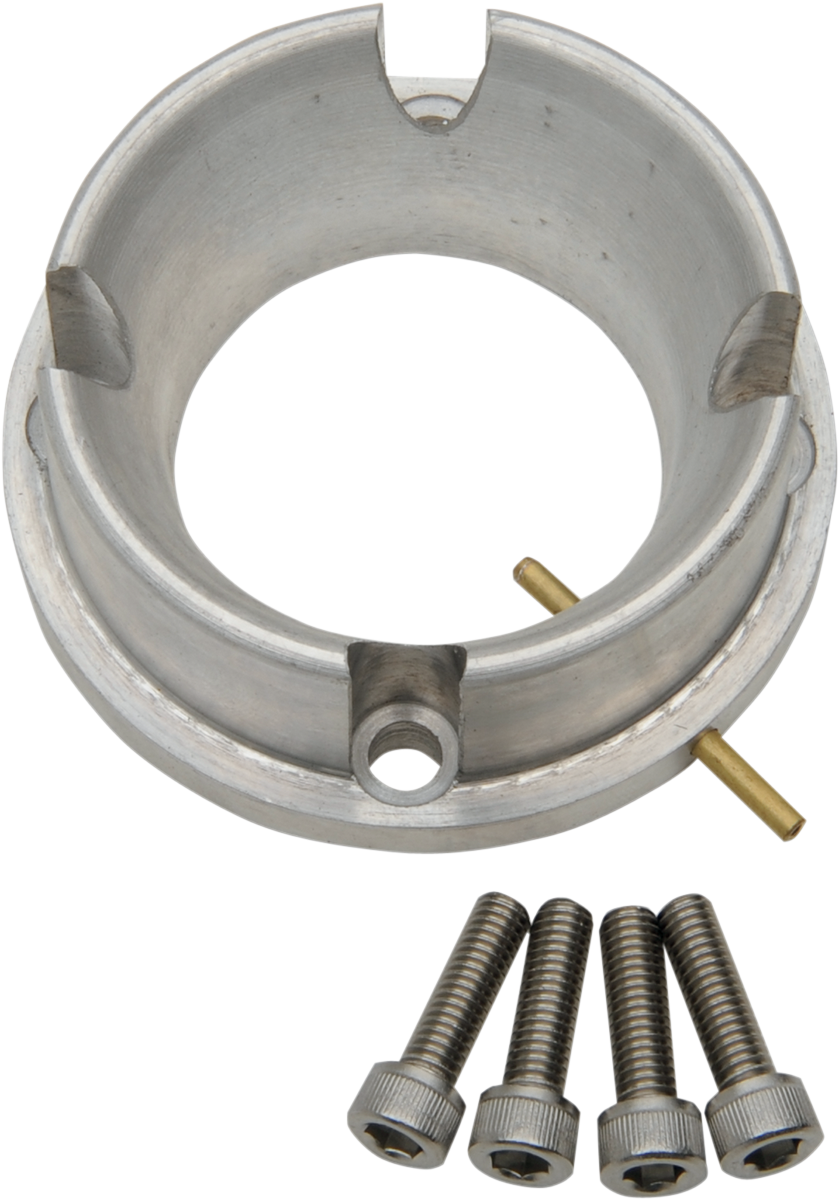 WSM Carburetor Adapter with Oil Injection - Silver - 44 mm 006-661-01