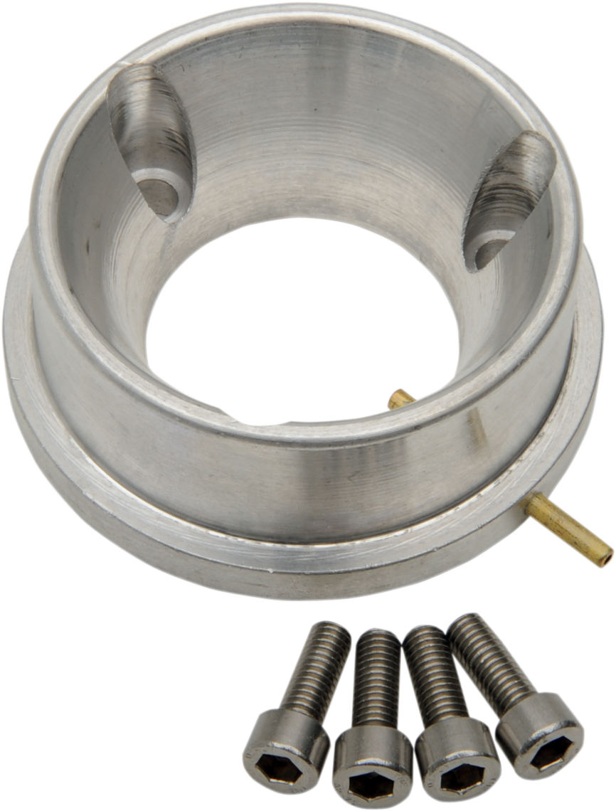 WSM Carburetor Adapter with Oil Injection - Silver - 38 mm 006-660-01