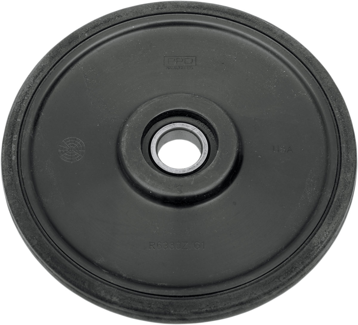 PARTS UNLIMITED Idler Wheel with 6004-2RS Bearing - Black - 6.38" OD x 20 mm ID R6380Z-2 001C