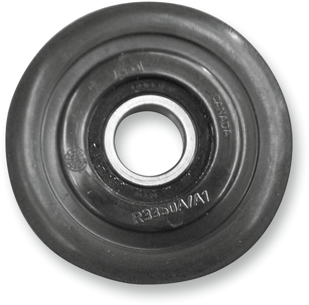 PARTS UNLIMITED Idler Wheel with 6004-2RS Bearing/Bushing - Black - 3.325" OD x 20 mm ID R3350A-2 001B