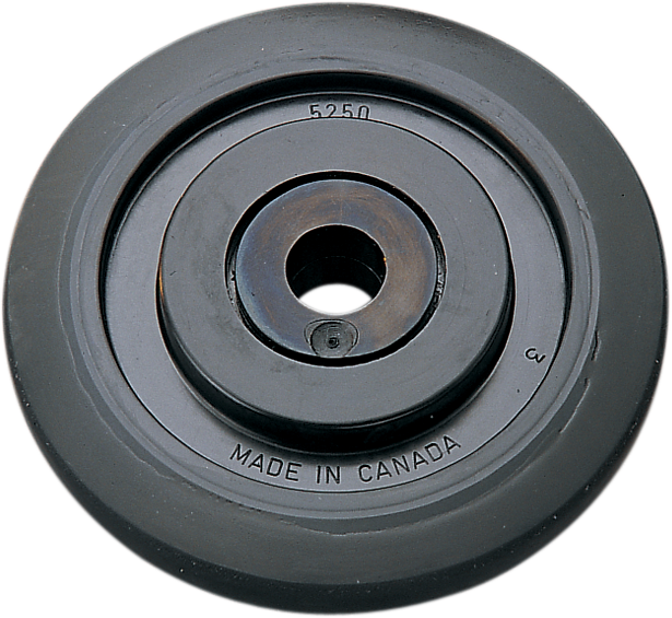 PARTS UNLIMITED Idler Wheel with 6205-2RS Bearing/Bushing - Black - 5.35" OD x 0.75" ID R5350A-2001E