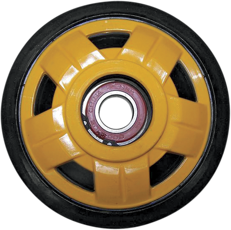 PARTS UNLIMITED Idler Wheel with Bearing 6004-2RS - Yellow - Group 17 - 141 mm OD x 20 mm ID R0141D-2 401A