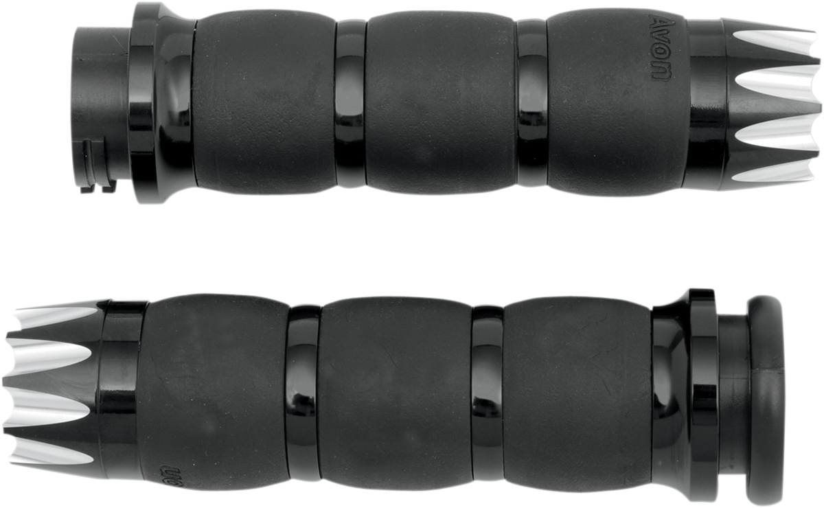 AVON GRIPS Excalibur Velvet Air Grips - Black AIR-96-ANO-EX