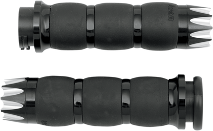 AVON GRIPS Excalibur Velvet Air Grips - Black AIR-96-ANO-EX