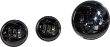 Led Headlight/Passing Lamp Set Black