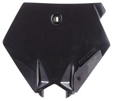 Front Number Plate Black