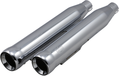 COBRA 3" Neighbor Hater Mufflers for '91-'17 Dyna - Chrome 6045