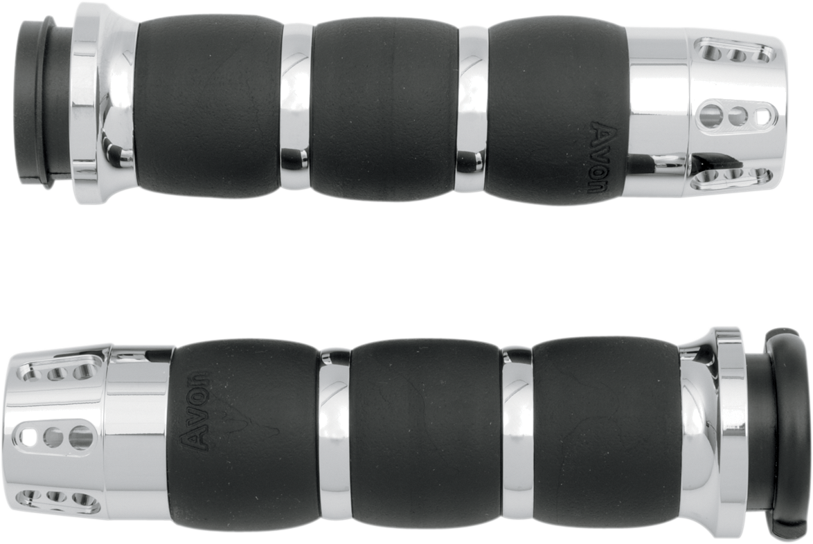 AVON GRIPS Gatlin Velvet Air Grips - TBW - Chrome AIR-93-FLY-GAT