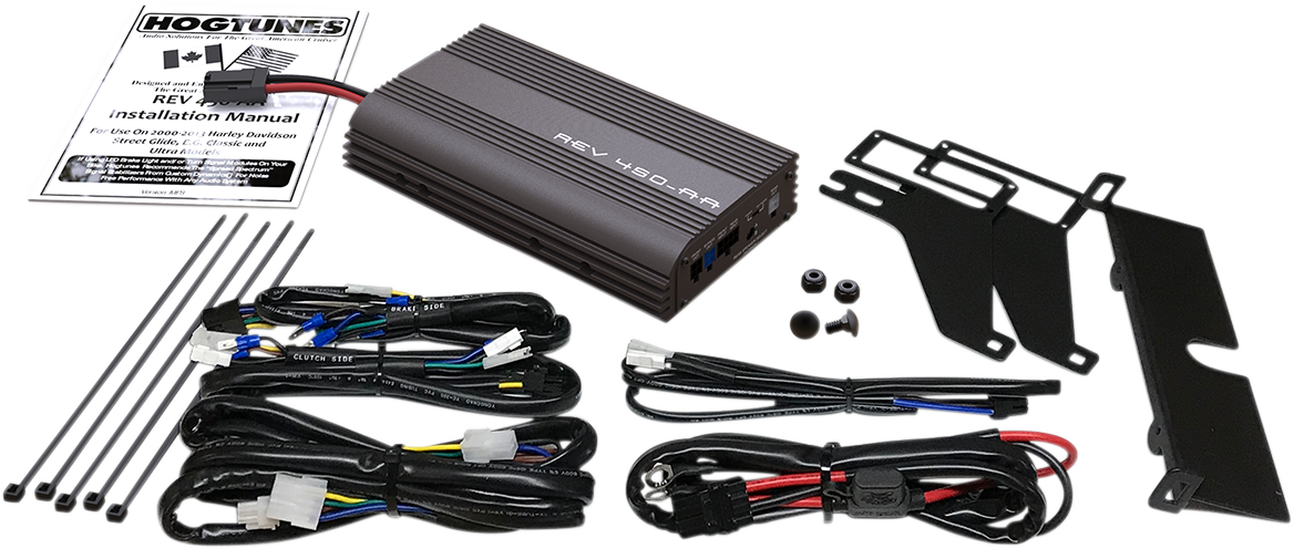 HOGTUNES 4-Channel Amplifier Kit - '98-'13 FLH REV 450-AA