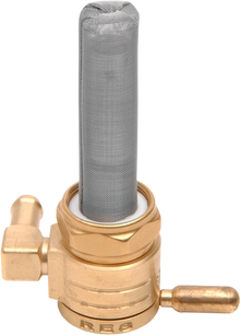 GOLAN PRODUCTS "Click-Slick" Fuel Petcock - Backward - Raw Brass - 22mm 76-312B-BS