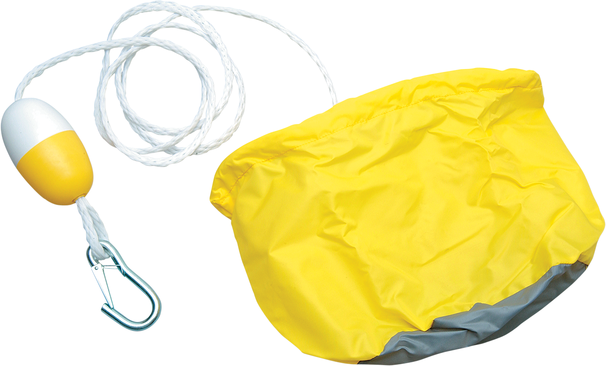 PARTS UNLIMITED Anchor Bag with Rope/Float - PWC - Yellow A2381YLLM