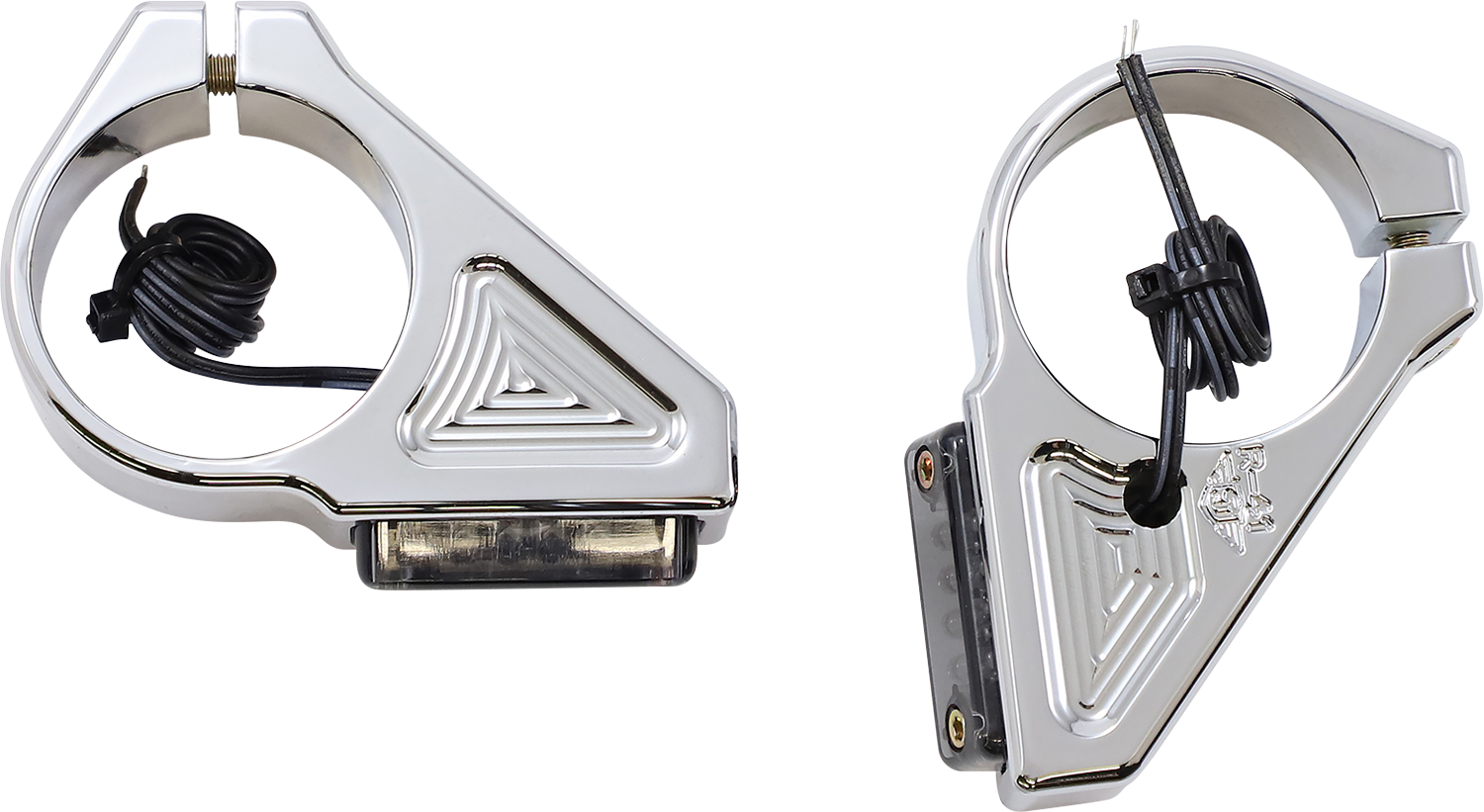 JOKER MACHINE Turn Signal - 41 mm - Amber - Chrome 05-304-3