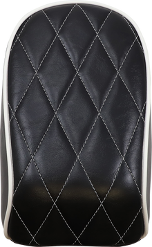 LE PERA Bare Bones Pillion Pad - White Diamond - Black - FL/FX '18-'23 LYR-007PDMWTP