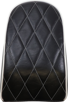 LE PERA Bare Bones Pillion Pad - Diamond - Black w/ White Stitch - FLFB/S '18-'23 LYO-007PDMWTP