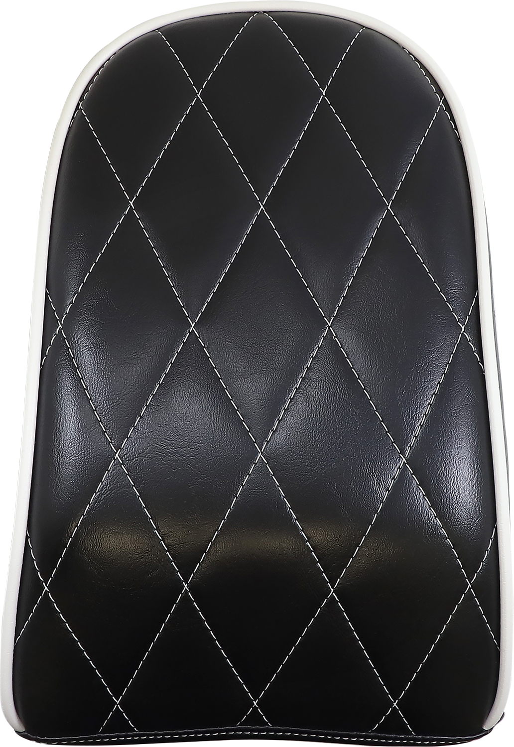 LE PERA Bare Bones Pillion Pad - Diamond - Black w/ White Stitch - FL/FX '18-'22 LYB-007PDMWTP