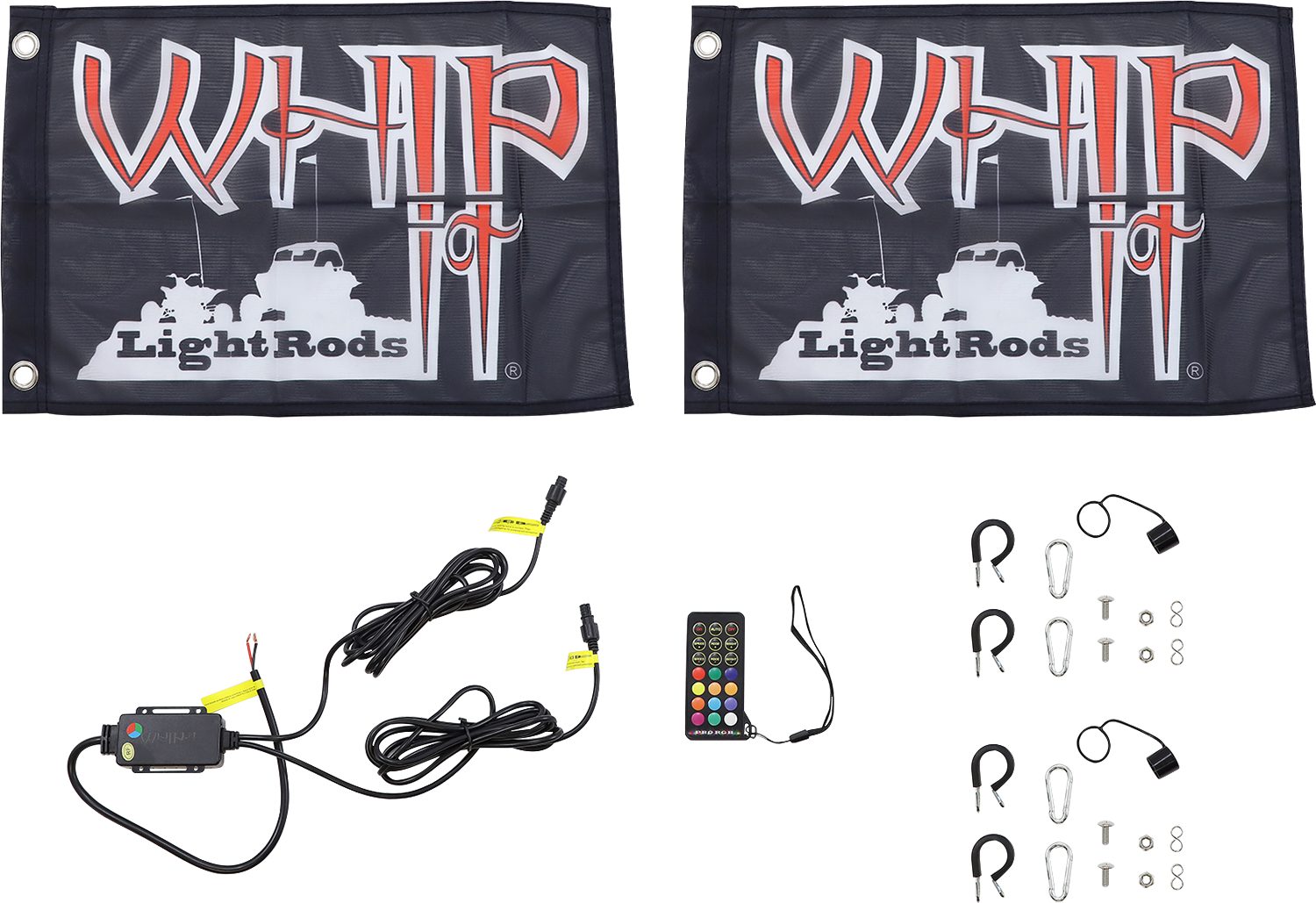 WHIPITLIGHTRODS 5' Light Rod Whip - Pair - Black SB-RGBR-152