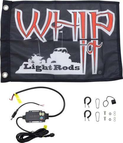 WHIPITLIGHTRODS 3' Light Rod Whip - Bluetooth - White SB-RGBBT-231
