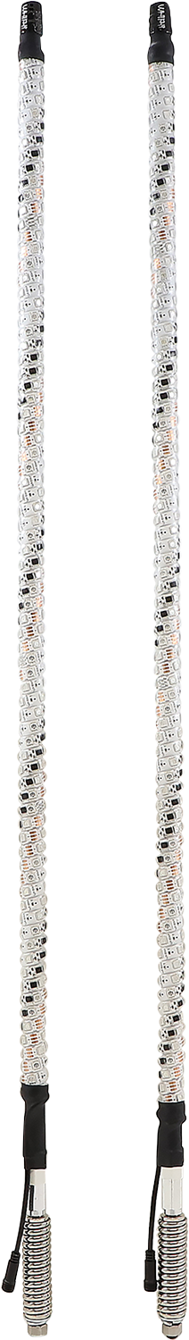 WHIPITLIGHTRODS 3' Light Rod Whip - Bluetooth - Pair - White SB-RGBBT-232