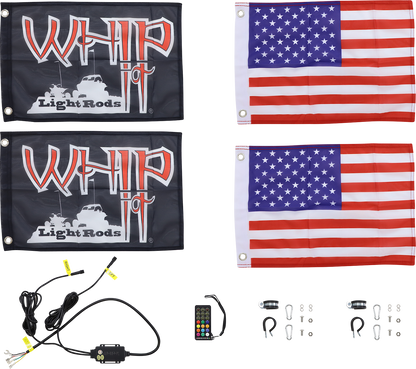 WHIPITLIGHTRODS 6' Light Rod Whip - Chase - Quick Disconnect QD-CHSBTR-162
