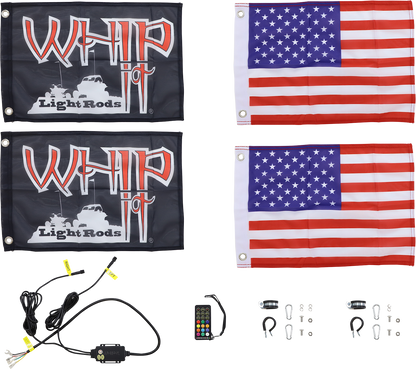 WHIPITLIGHTRODS 5' Light Rod - Magnetic Base MAG-CHSBTR-152