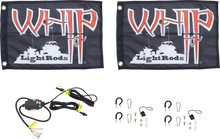 WHIPITLIGHTRODS 5' Light Rod Whip - Pair - Chase - Black SB-CHSBTR-152