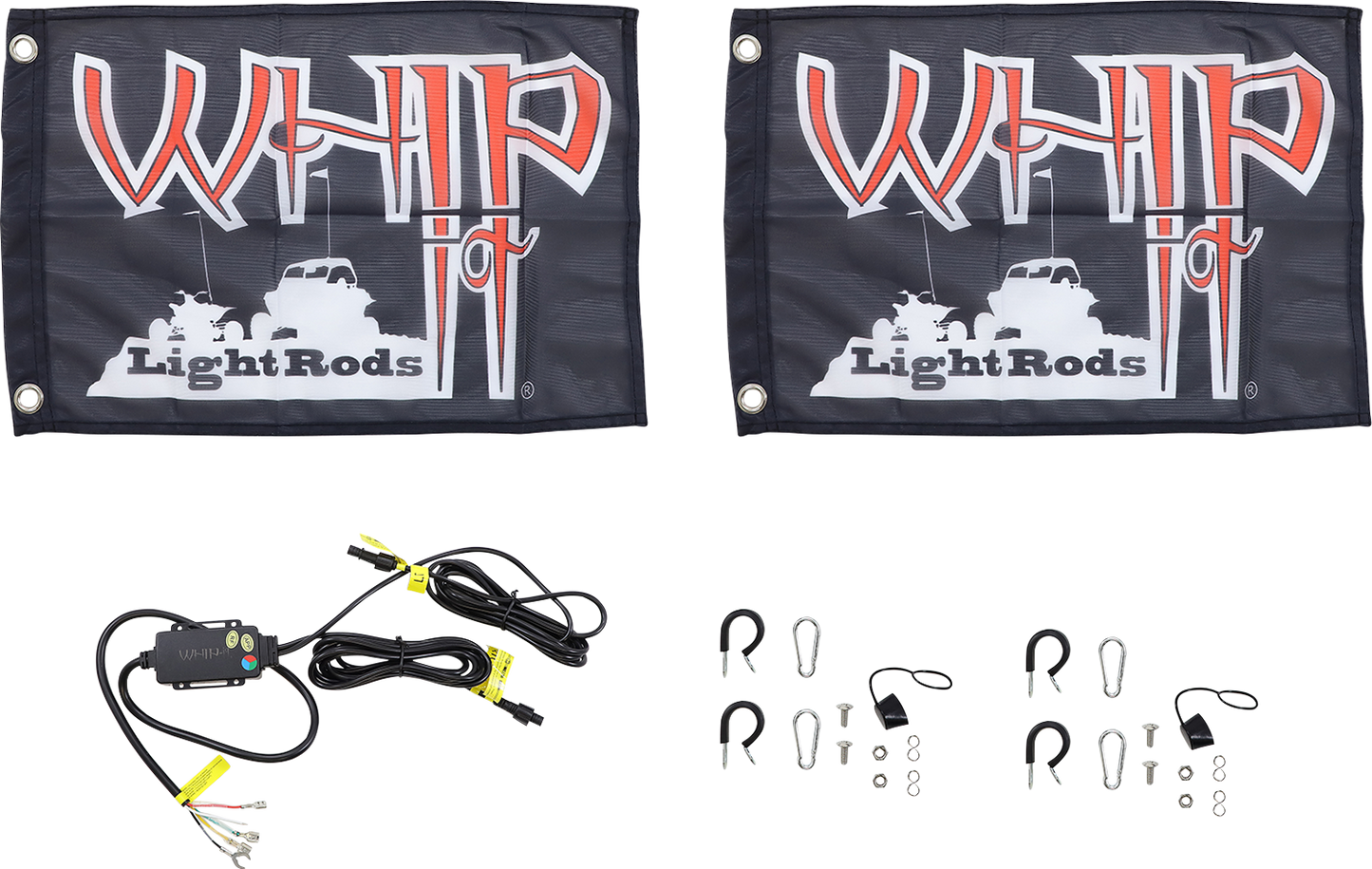 WHIPITLIGHTRODS 5' Light Rod Whip - Pair - Chase - White SB-CHSBTR-252