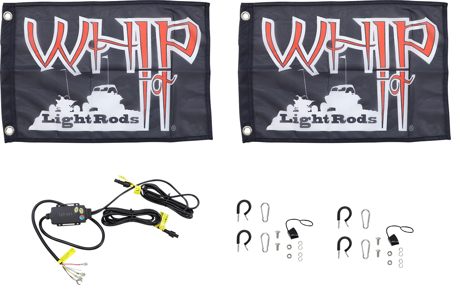 WHIPITLIGHTRODS 5' Light Rod Whip - Pair - Chase - White SB-CHSBTR-252