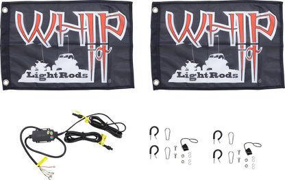 WHIPITLIGHTRODS 5' Light Rod Whip - Pair - Chase - White SB-CHSBTR-252