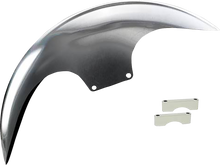 PAUL YAFFE BAGGER NATION Cafe Front Fender - 21" - Chrome Spacers PYO:CAFE-21-13E-C
