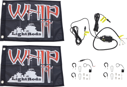 WHIPITLIGHTRODS 3' Light Rod Whip - Chase - Pair - White SB-CHSBTR-232