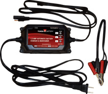 YUASA Battery Charger/Maintainer - Automatic - 1.2 Amp/12 V YUA1P2AMPCH