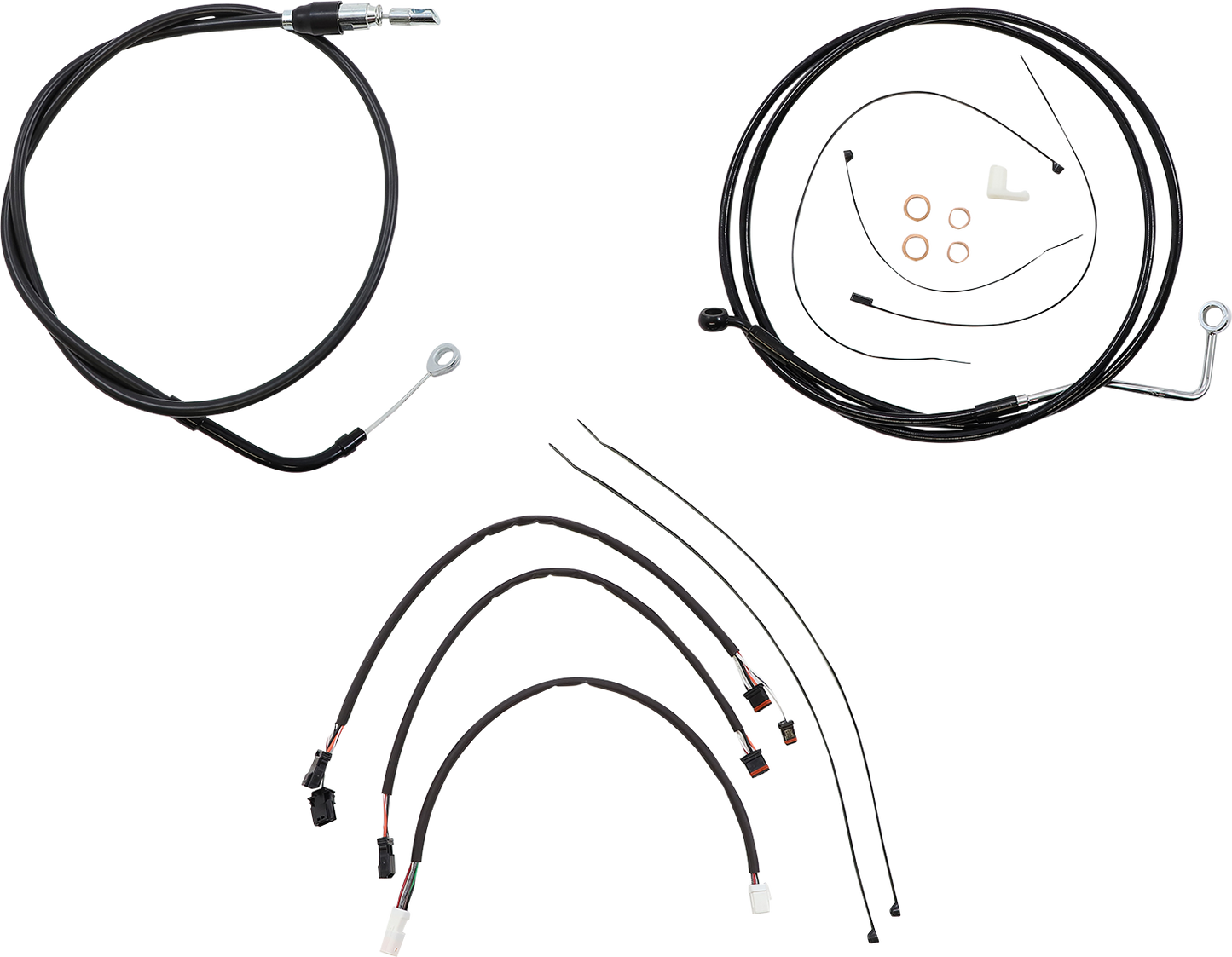 MAGNUM SHIELDING XR Handlebar Installation Kit - 12"-14" Ape Hangers - '21 FLH - Black 4861171