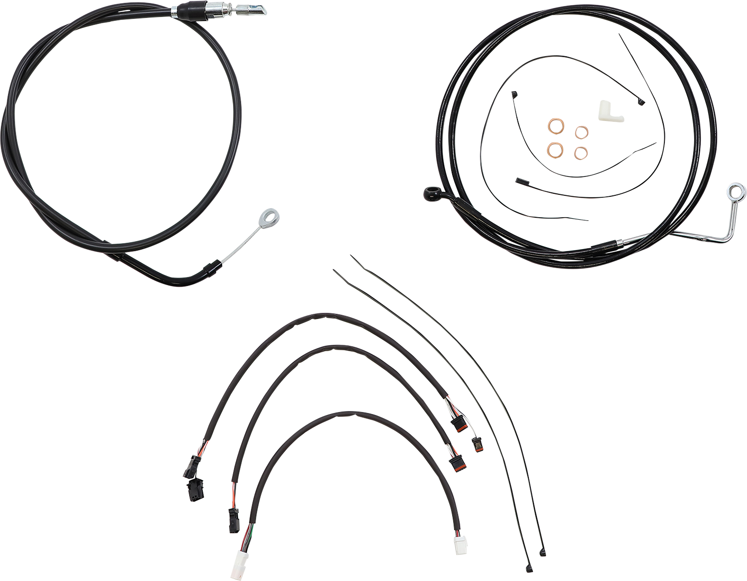 MAGNUM SHIELDING XR Handlebar Installation Kit - 12"-14" Ape Hangers - '21 FLH - Black 4861171