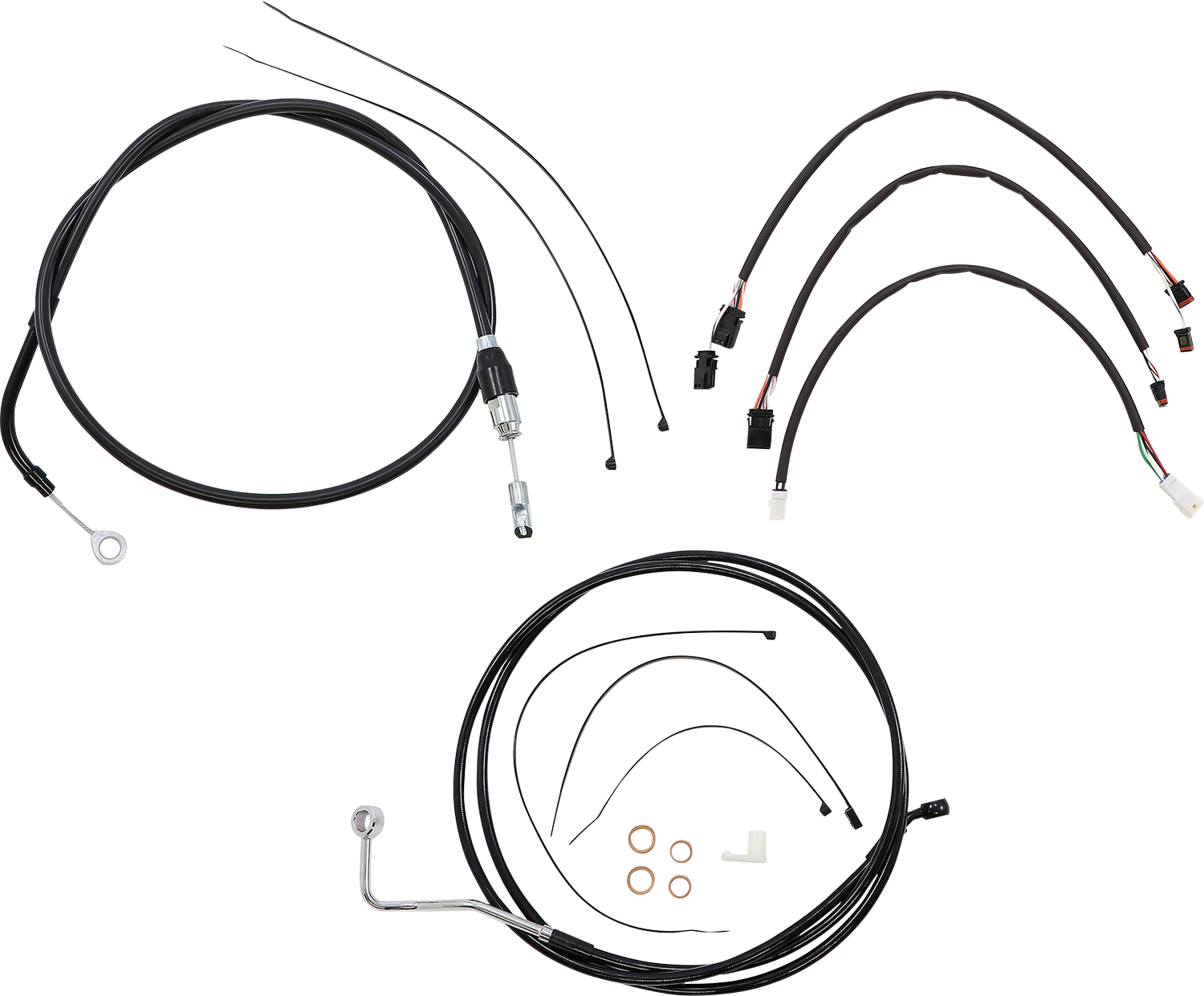 MAGNUM SHIELDING XR Handlebar Installation Kit - 15"-17" Ape Hangers - '21 FLH - Black 4861172