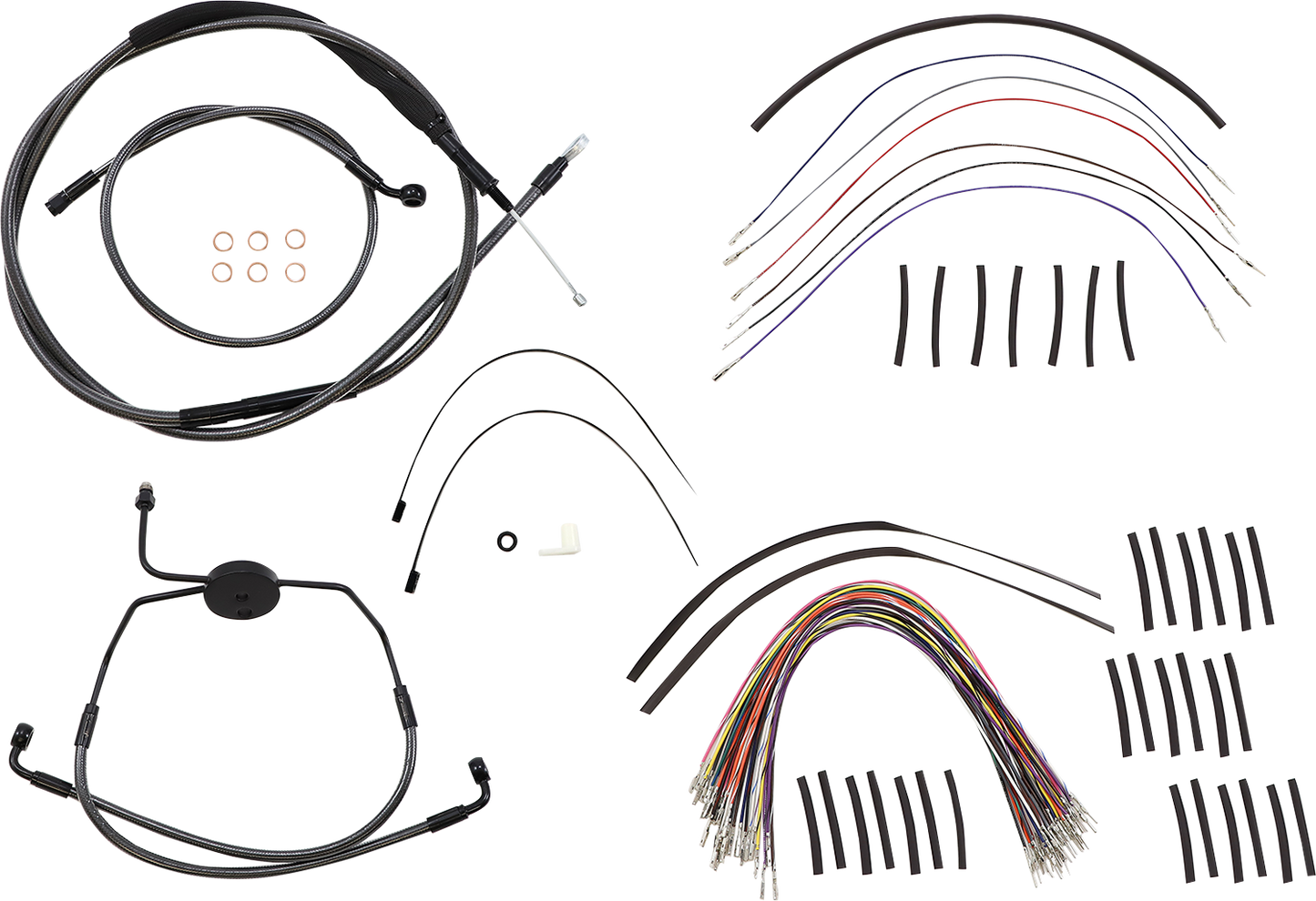 MAGNUM SHIELDING 1-1/4" Viking Handlebar Installation Kit - 14" - Black Pearl™ 48830-414