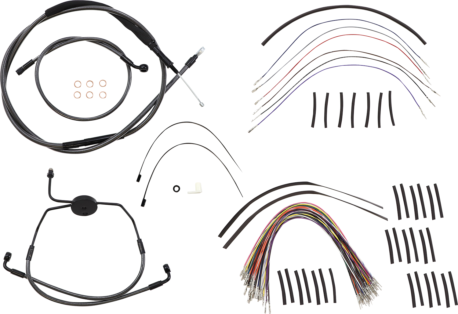 MAGNUM SHIELDING 1-1/4" Viking Handlebar Installation Kit - 14" - Black Pearl™ 48830-414