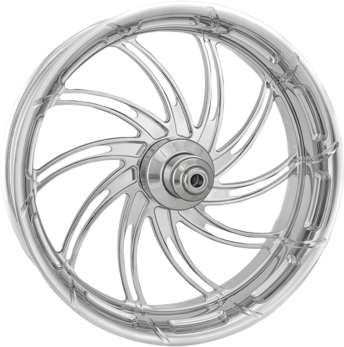 PERFORMANCE MACHINE (PM) Wheel - Supra - Front - Dual Disc/with ABS - Chrome - 21x3.5 - '08+ FL 1204-7106R-SUPAJ-CH