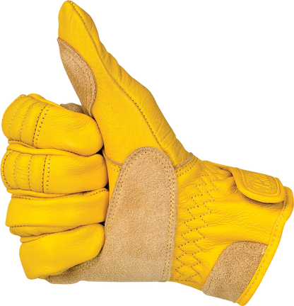 BILTWELL Work 2.0 Gloves - Gold - Small 1510-0707-002