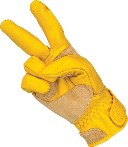 BILTWELL Work 2.0 Gloves - Gold - Small 1510-0707-002