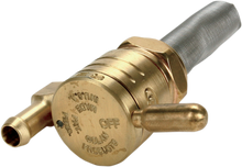 GOLAN PRODUCTS "Click-Slick" Fuel Petcock - Downward - Raw Brass - 22mm 76-312D-BS